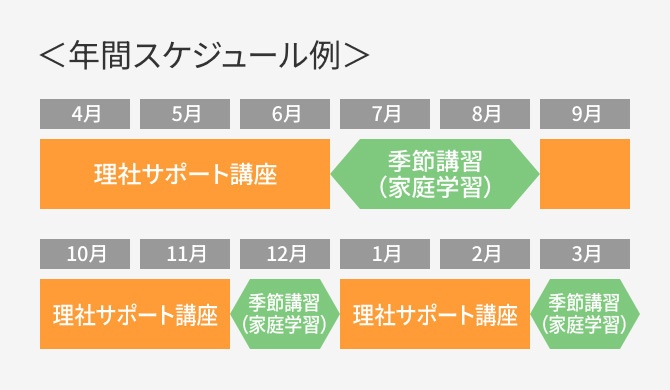 図：年間スケジュール例