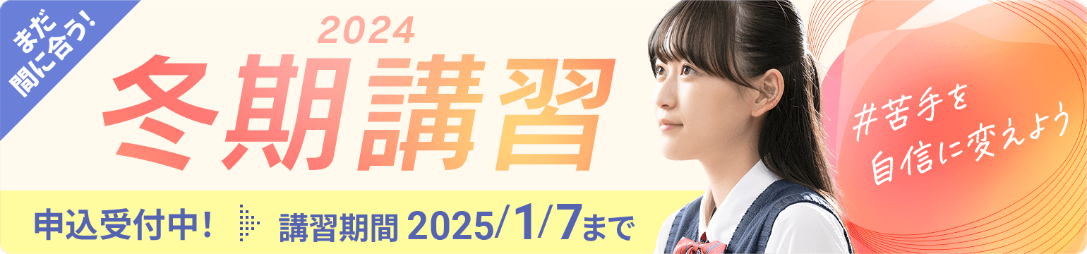 個別指導の冬期講習2024