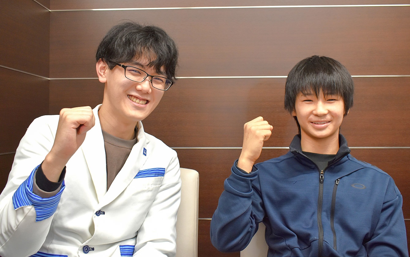 画像:江端さん&榎本先生